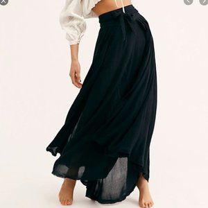 Free People Natalie Wrap Skirt in Black size XS